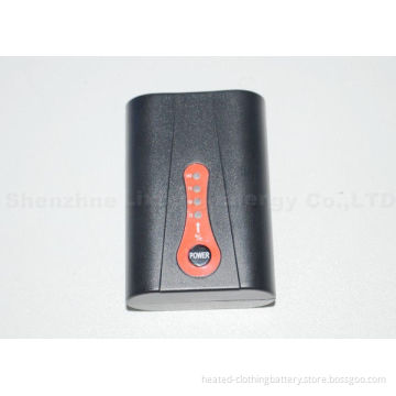 Heated Apparel Battery With Vibrator 7.4v 2600mah Li-ion Battery Pack With 4-heat Settings &amp; Capacity(70*48*2mm,130g/pc)